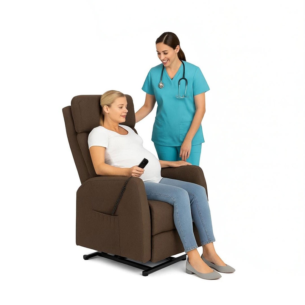 LARGE LIFT CHAIR (BROWN)