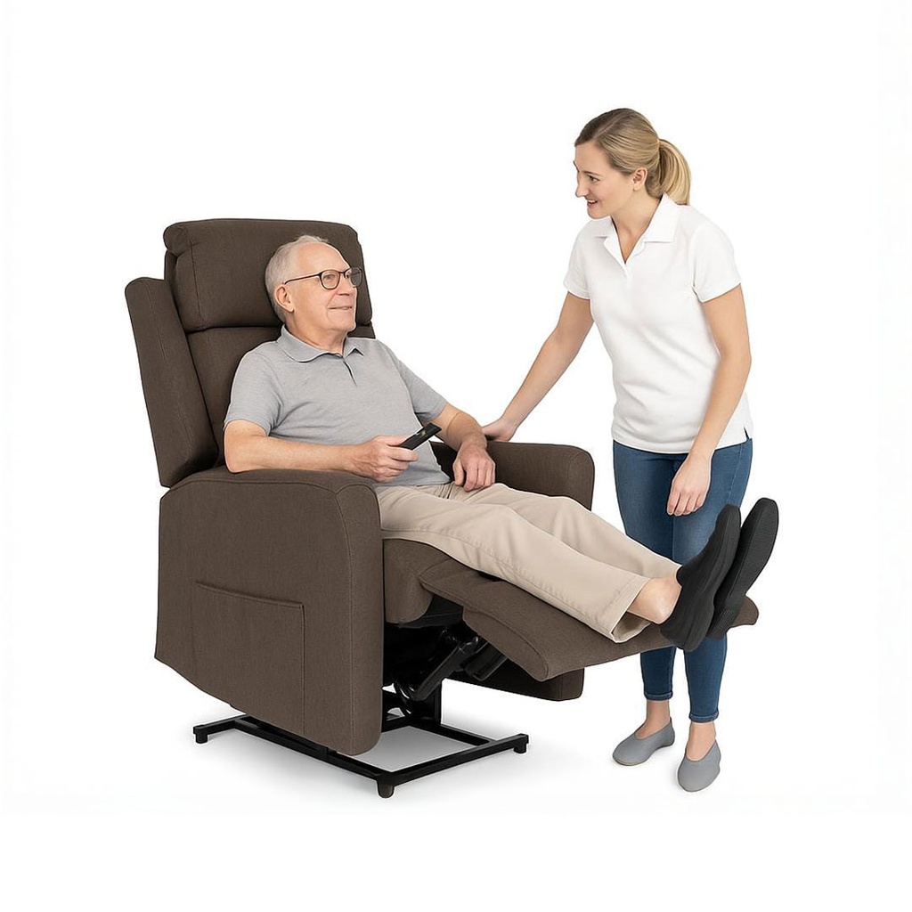 LARGE LIFT CHAIR (BROWN)