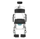 RECLINING SHOWER COMMODE TRANSPORT CHAIR